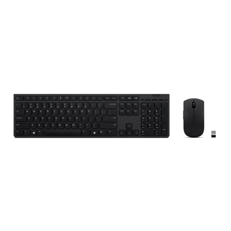 Lenovo Professional Wireless Rechargeable Keyboard and Mouse Combo French